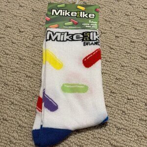 New Mike & Ike Novelty Crew Socks Size 6-12/13 - Men's/Women's -